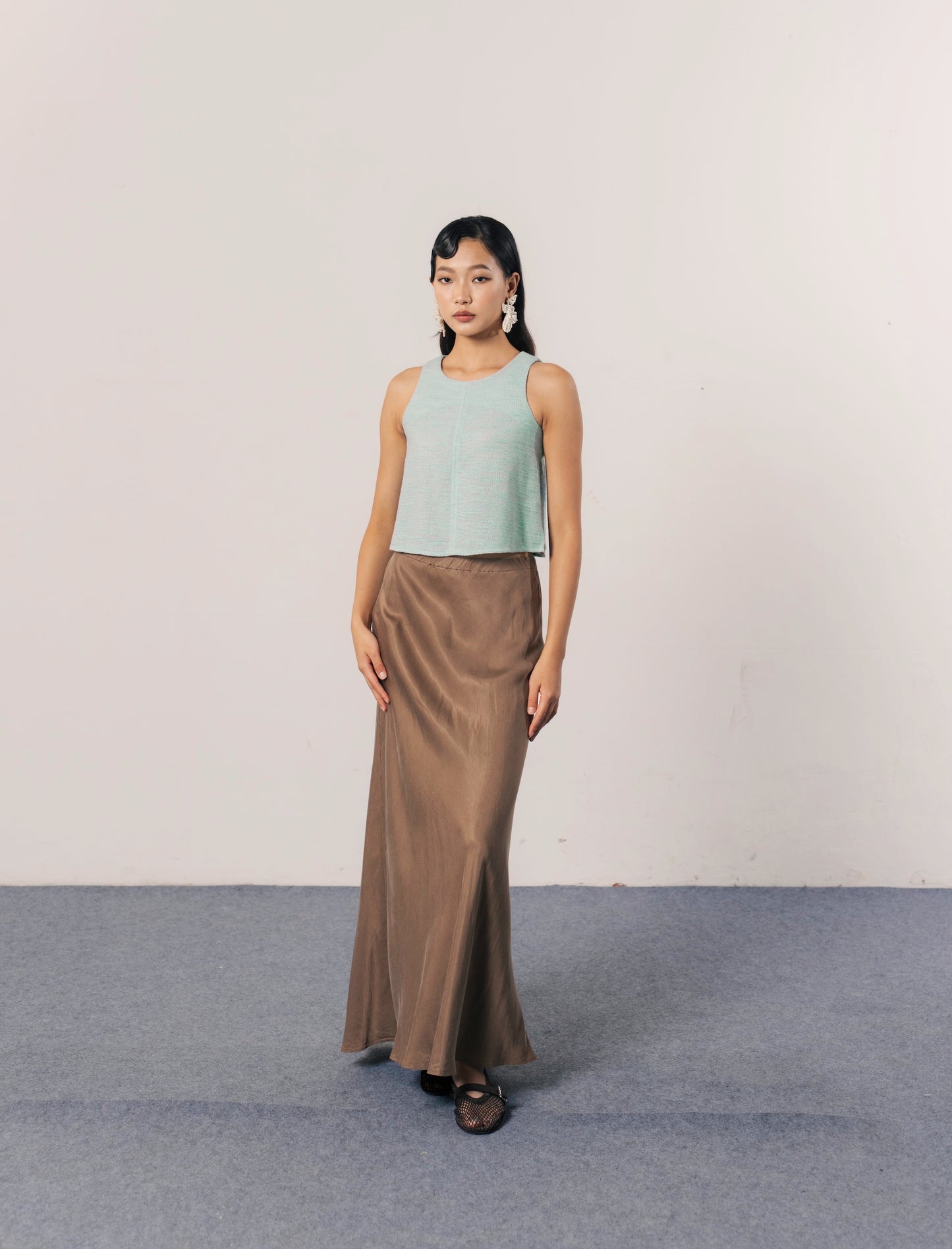 THE GAIA LONG SILK SKIRT