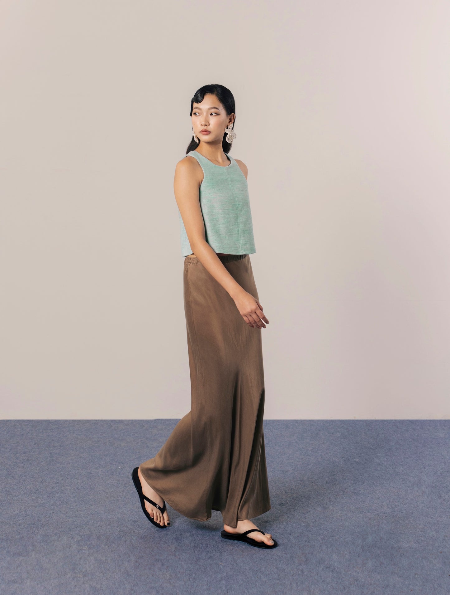 THE GAIA LONG SILK SKIRT