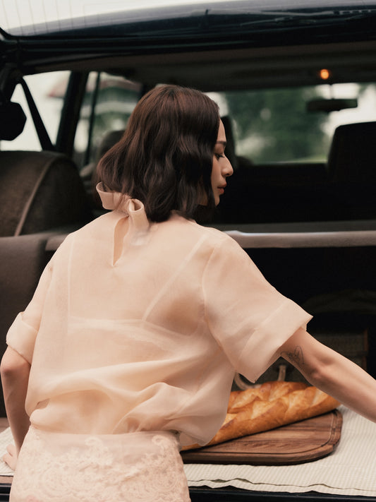 PEONY ORGANZA TOP