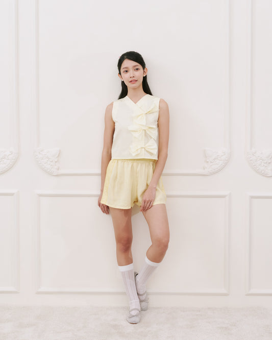 BUTTERBELLE COTTON RIBBON TOP