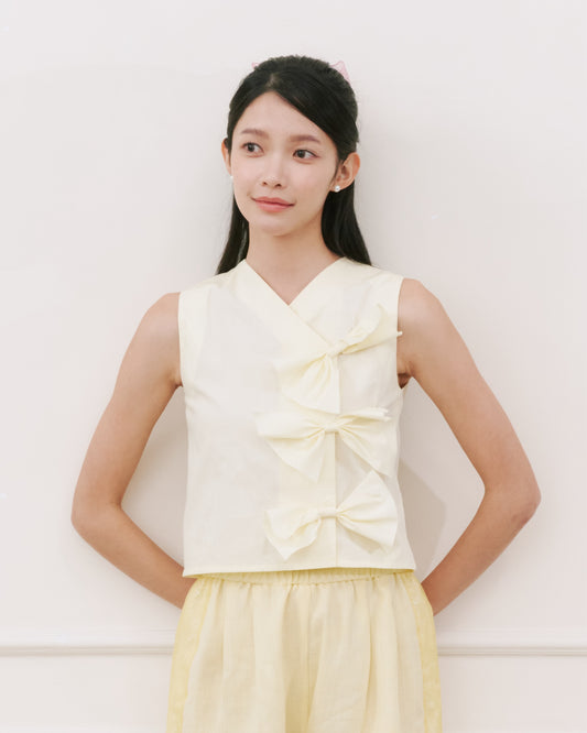 BUTTERBELLE COTTON RIBBON TOP