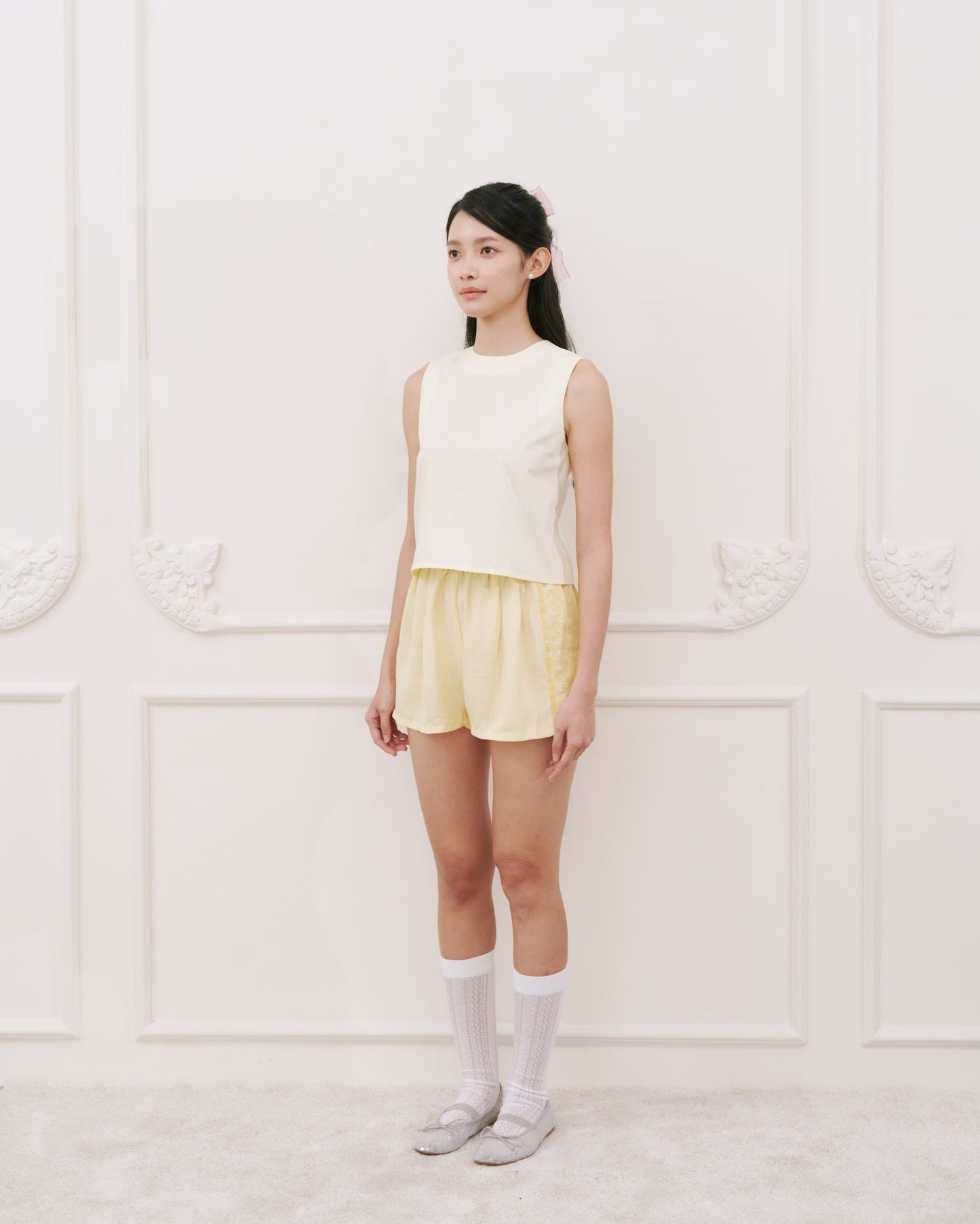 BUTTERBELLE COTTON RIBBON TOP