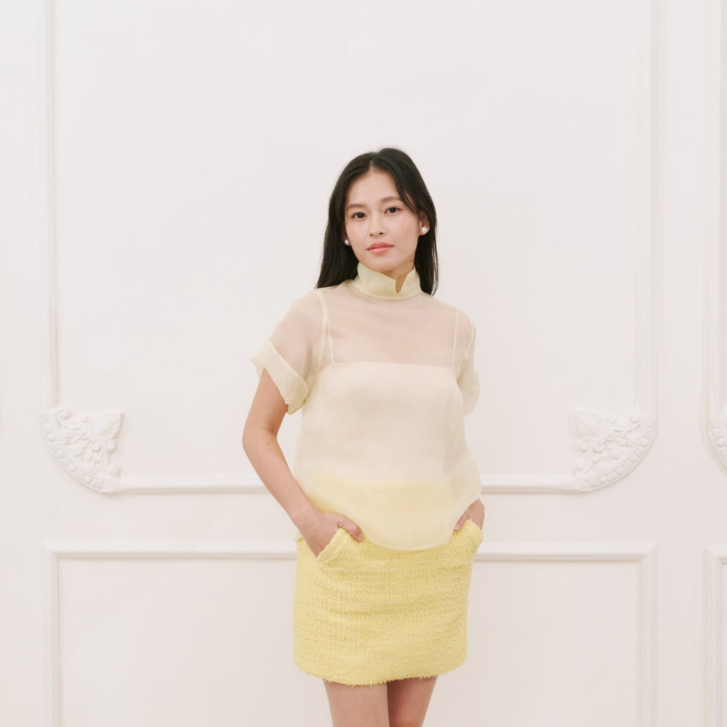 BUTTERBELLE ORGANZA TOP