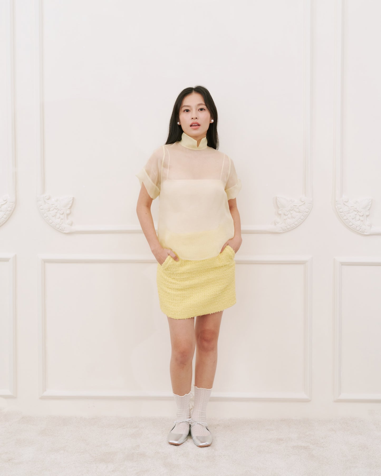 BUTTERBELLE ORGANZA TOP