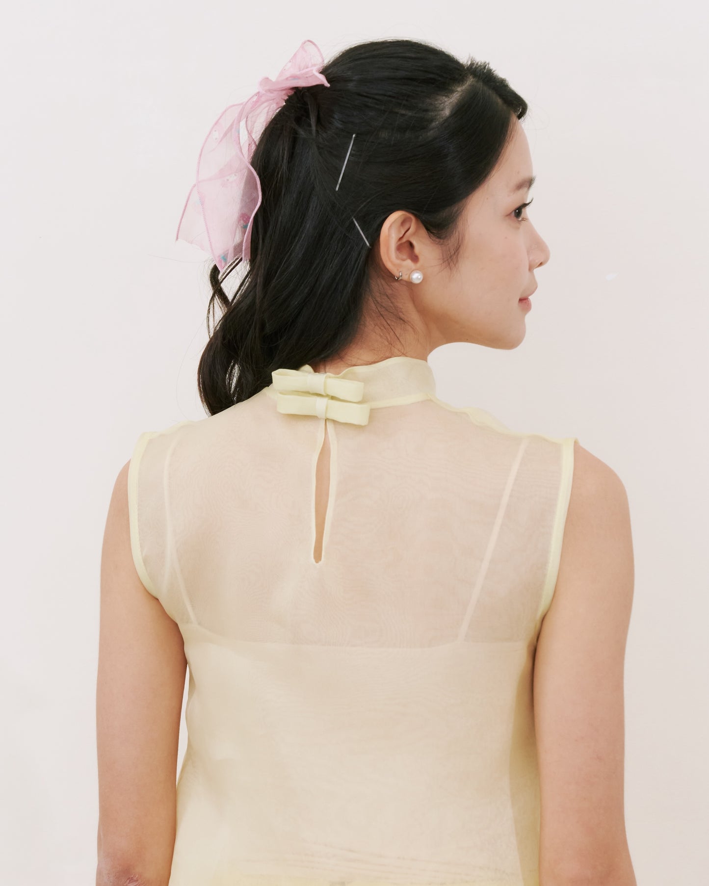 BUTTERBELLE SLEEVELESS ORGANZA TOP