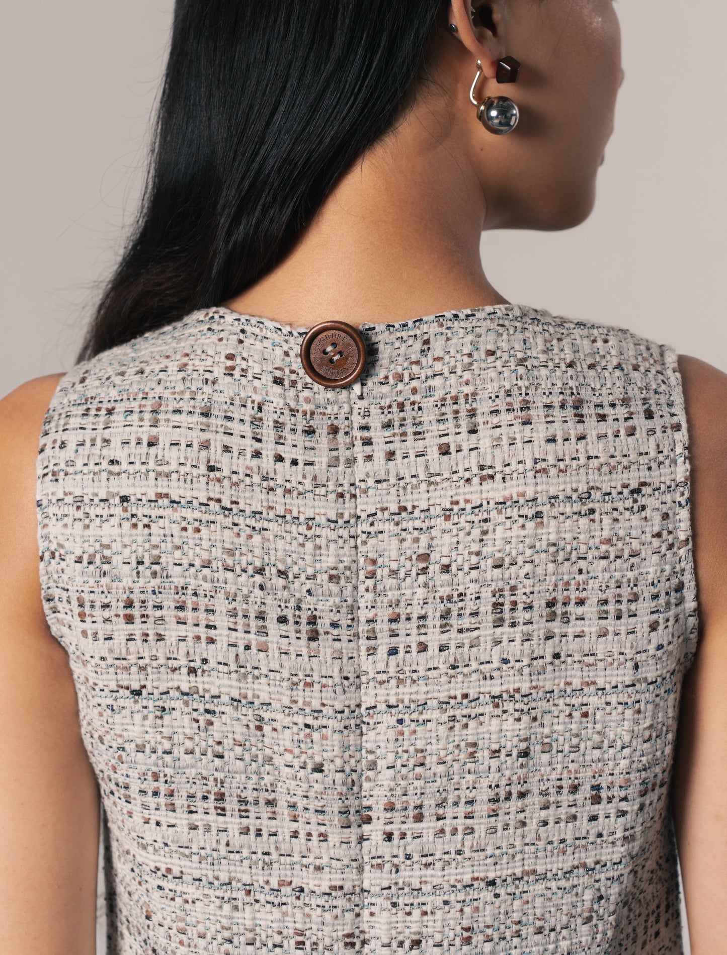THE PEBBLE TWEED SHORT DRESS
