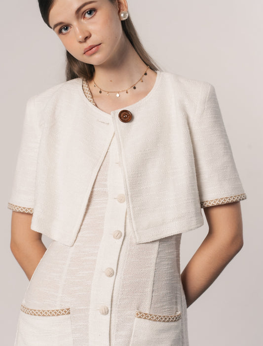 THE ALBA CROPPED JACKET