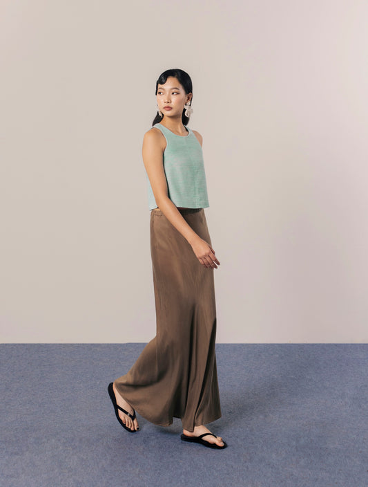THE GAIA LONG SILK SKIRT